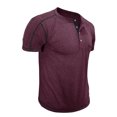 thumbnail image 5 of fatyb Men's Pocket Casual Shirts Crewneck Button up Pullover Shirts Short Sleeve Summer Mens Tshirts, 5 of 5