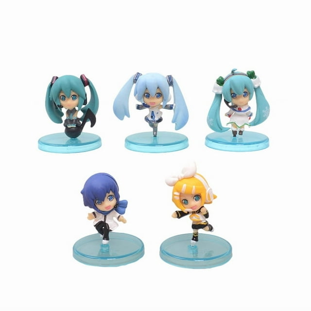 Figura de anime de juguete coleccionable modelo Hatsune Miku, 5 unidades/lote