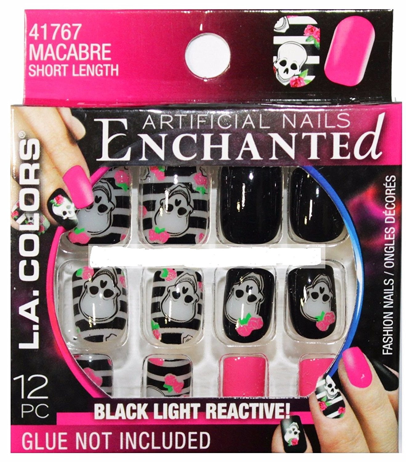L.A. Colors Artificial Nails Halloween Enchanted 41767 Macabre, 12