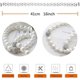 thumbnail image 4 of Abrazaderas magnéticas para cortinas, clips decorativos de estilo perla, elegantes lazos de cuerda para cortinas de ventana, se adaptan a todas las cortinas (2, blanco), 4 of 5