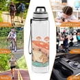 thumbnail image 7 of Mushrooms Frog Lotus Leaves Sports Water Bottle Portable Travel Mug 32oz BPA Free Leak Proof Straw Transparent Tritan for Gym Yoga Cycling Camping, 7 of 7