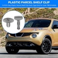 thumbnail image 4 of 10 PCS Grey Plastic Parcel Shelf Clip Early Type End For Nissan Juke 799161KA3A, 4 of 5