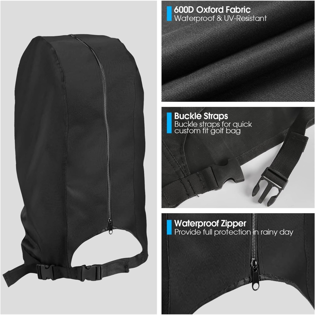 Light Weight Foldable Golf Bag Rain Cover Water Golf Carry Carts Protectors Rain For Stand Bags