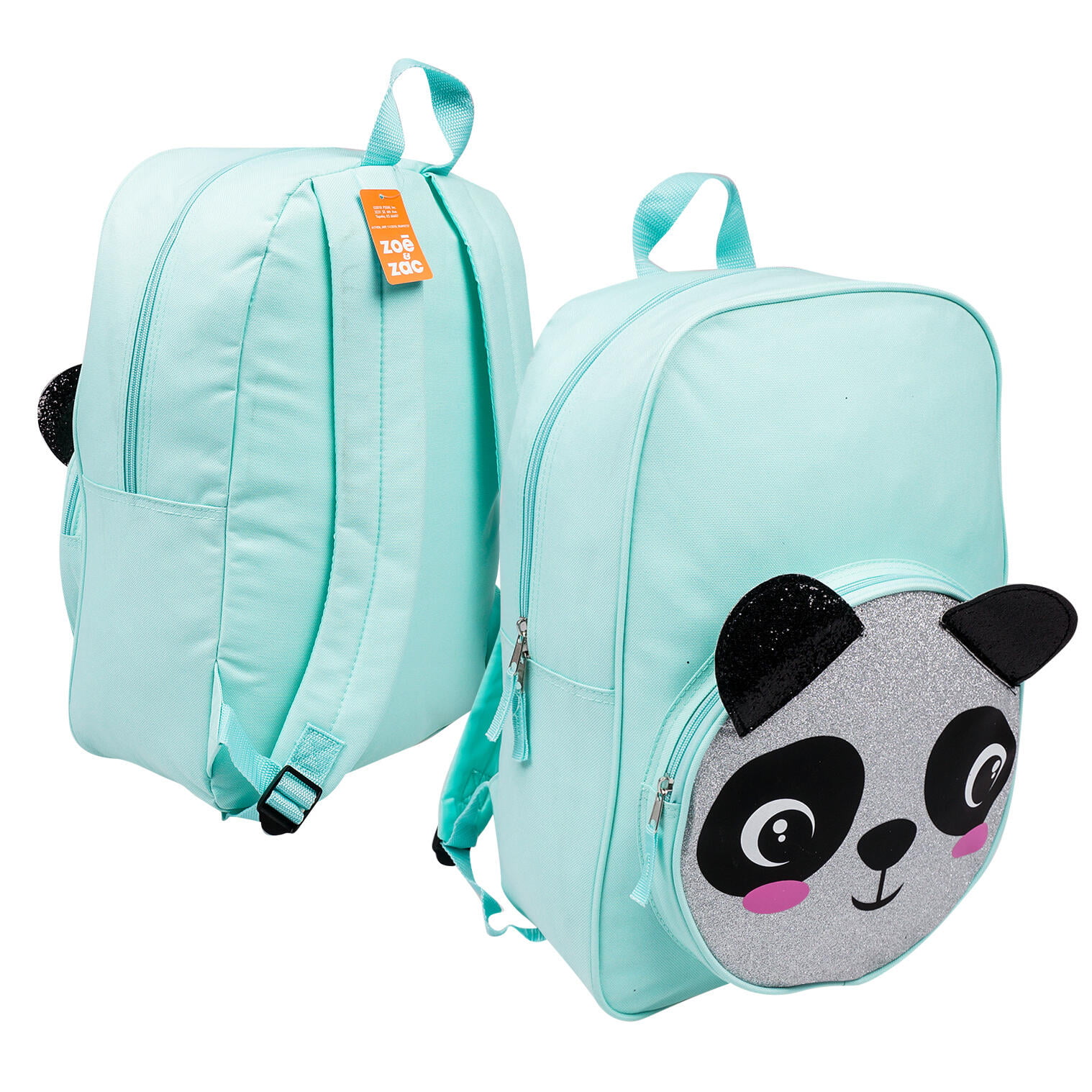 I IHAYNER Girls Fashion PU Leather Panda Book Bag Rivet Women Mini Casual Style Panda Backpack 