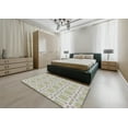 thumbnail image 5 of Ahgly Company Machine Washable Indoor Square Transitional Khaki Green Area Rugs, 5' Square, 5 of 7