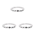 thumbnail image 4 of Pulseras de cuentas de piedra natural Qarigey para hombres y mujeres turquesa Tipo Tipo 1, 4 of 6