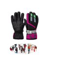 thumbnail image 1 of Guantes de esquí para niños en invierno dibujos animados al aire libre a prueba de viento de felpa cálidos lindos guantes para niños y niñas negros, 1 of 5