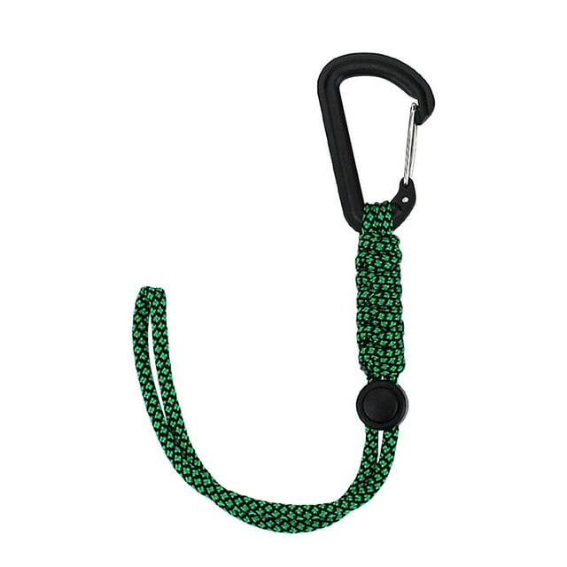 Porte-clés Crochet Extérieur, Corde Anti-Perte Alpinisme, Acier Inoxydable Durable, Cordon de Parasol d'Urgence, Équipement de Voyage, Design Compact, pour Randonnée Camping, Attache Sécurisée, Akmoler