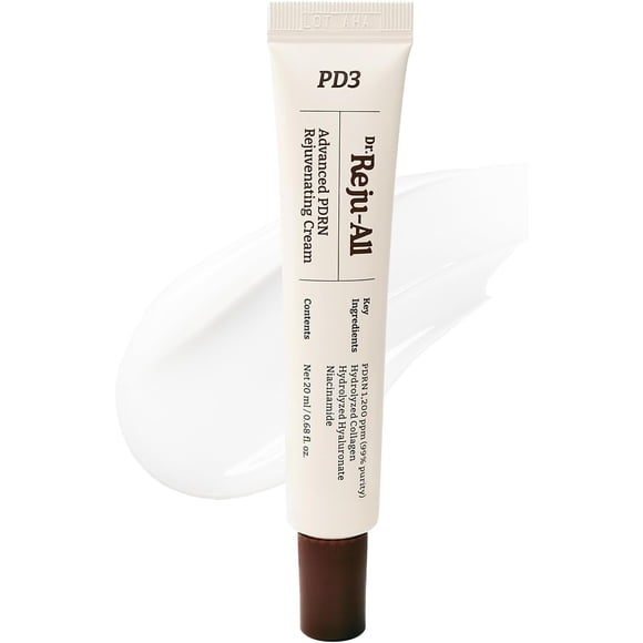 Dr. Reju-All Crème Régénératrice Avancée au PDRN – Hydratant pour le Visage Type Gel d'Adn de Saumon 99 % Pur – Optimal 1200 Ppm pour Peau en Verre et Repulpante – Crème pour le Visage de Soins de la Peau Anti-âge de Pharmacie Coréenne - 20 ml