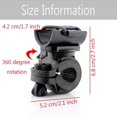 thumbnail image 2 of 2 Piezas Soporte para Linterna de Bicicleta de 360 Clip de Abrazadera de Luz Bicicleta, Bicicleta de Montaña, Tipo de Cinturón Cintura Elástica Ajustable Clip Variedad, 2 of 5