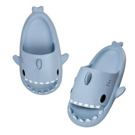 

QWZNDZGR VIP New Shark Slippers Women Summer Lovely Flip Flops Woman Slides Outdoor Shoes Men Couple Eva Soft Slippers Home Shark Slides