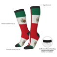 thumbnail image 5 of America Mexican Flag Knee High Socks for Women Long Leg Warmers Socks, 5 of 7