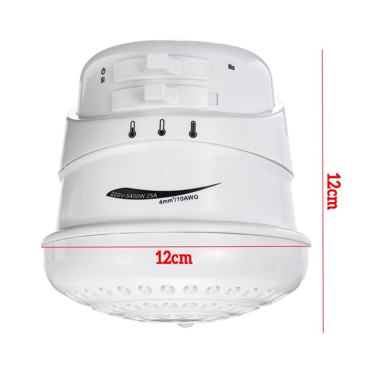 3 Temperatures 110V Electric Shower Head Instant Hot Water Heater,  Automatic Instant Electric Hot Water Showerhead,White - Walmart.com