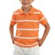 thumbnail image 1 of Odeerbi Camisas de Golf de Chicos Botón de Solapa A Rayas Camisas de Tenis de Manga Corta Uniforme Escolar, 1 of 5