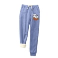 thumbnail image 1 of Womens' Warm Legging plus Size 50% Off on Clearance Printed Leggings With Elastic Drawstring Pockets And Thick Insulation Pants, 1 of 5