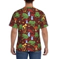thumbnail image 3 of Bixox Men's Frogs and Mushrooms Printed Short Sleeve Skinny Athletic T-Shirt, 3 of 6