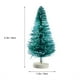 thumbnail image 2 of 32 árboles de Navidad en miniatura de sisal esmerilado, pinos nevados y árboles de cepillo de botella con bases de madera., 2 of 7