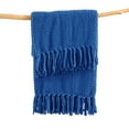 thumbnail image 6 of Home Soft Things Reversible Tweed Throw Blanket, Super Soft & Cozy - Snorkel Blue, 50x60", 6 of 9