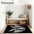 thumbnail image 3 of ODIKA 6'x9' Machine Washable Non-Slip Area Rug, Birth Scene Hook with Celestial Wings High Traffic Rug, Black, 650428, 3 of 7