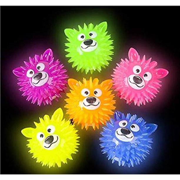 Pelota de juguete con luz de oso, reluciente y parpadeante, regalos de fiesta, fiestas luminosas, premios, juguetes sensoriales, cestas de Pascua, rellenos de calcetines (paquete de 24) Shop Zoombie 672360154732