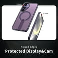 thumbnail image 4 of Designed For Samsung Galaxy S25+ Magnetic Phone Case,3D Hollow Mesh Heat Dissipation Design,With Contractile Kickstand,Compatible with Magsafe,Breathable Cooling Shockproof Phone Case,Purple, 4 of 7