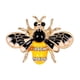 thumbnail image 2 of 2x Broche de forma de con de imitación rico y , ramillete de de voladores Fernando Broche de insecto de abeja, 2 of 8