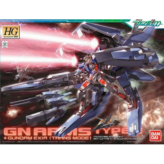Bandai Hobby Gundam 00 GN Arms Type E   Gundam Exia (Trans-am Mode) HG 1/144 Scale Model Kit