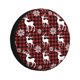 thumbnail image 1 of Fotbe Plaid Reindeer Snowflakes Funda de Llanta de Repuesto con Estampado, Engrosada, Ajuste Universal para Jeep, Remolque, RV, SUV, Camión-14 inch, 1 of 6