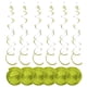 thumbnail image 2 of Matsuzay Guirnalda colgante de 6 pack/lote, artesanía exquisita, decorativa, amplia aplicación para colgante en de cumpleaños Kits de decoración para fiestas Verde claro, 2 of 6