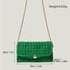 thumbnail image 2 of Bolso tejido a mano y conjunto de cadena fedora de 9,5 cm para mujer y hombre, sombrero de fieltro de ala ancha, bolso de cuero con conjunto de sombrero, Invierno, 2 of 4
