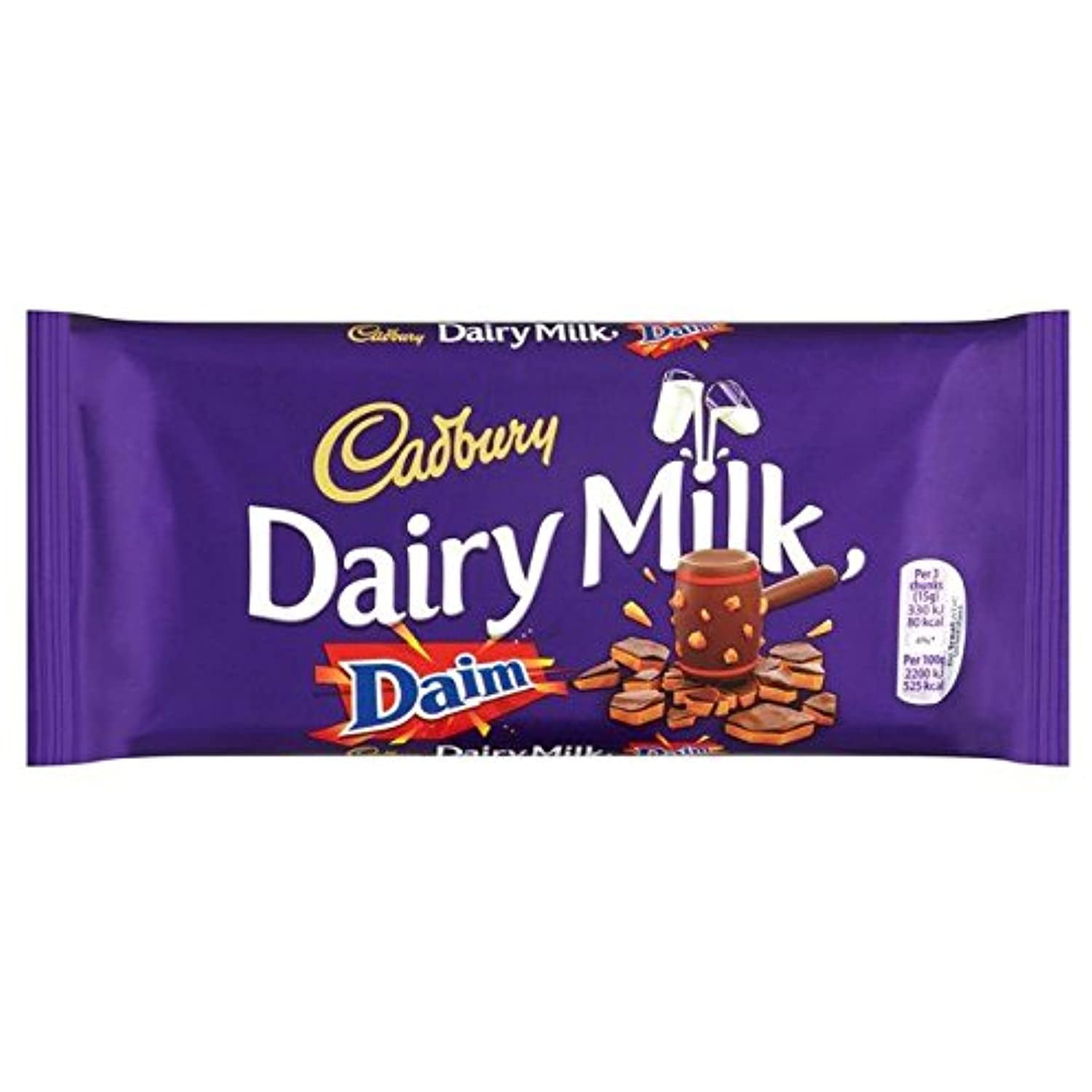 Cadburys Dairy Milk Daim 120G Pack Of 6 (120G X 6 Bars)