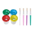 thumbnail image 1 of OUNONA 8pcs Brushes Round Head Assorted Color Plastic for Painting Tool Supplies, 1 of 6
