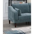 thumbnail image 5 of Living Room Classic 5pc Modular Sofa set 2x Armless Chair 2x Corner Wedge 1x Ottoman Mineral Morgan Fabric Cushion Couch, 5 of 9