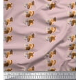 thumbnail image 1 of Soimoi Cotton Duck Fabric Monkey Face Cartoon Print Fabric by The Yard 42 Inch Wide, 1 of 1