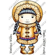 La-La Land Crafts LA5320 La-La Land Cling Stamps 4.5"X3.5" - Inuit Marci