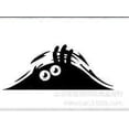 thumbnail image 2 of 3d Funny Peeking Monster Cartoon Vinyl Car Sticker Badge Emblem Decal, 2 of 3