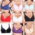 thumbnail image 5 of Wuffmeow Women Sexy Gather Push Up Bra Underwire 3/4 Cup Lace Brassiere Underwear, 5 of 6