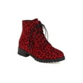 thumbnail image 4 of Autumn And Winter Flowers Color Matching Thick High-heeled Platform Women's Sleeve High Boots, 4 of 5