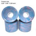 thumbnail image 2 of Eigraketly 4 piezas rueda de monopatín ruedas de longboard reemplazo profesional azul oscuro patinar Color mixto Eigraketly OD020059-08, 2 of 6