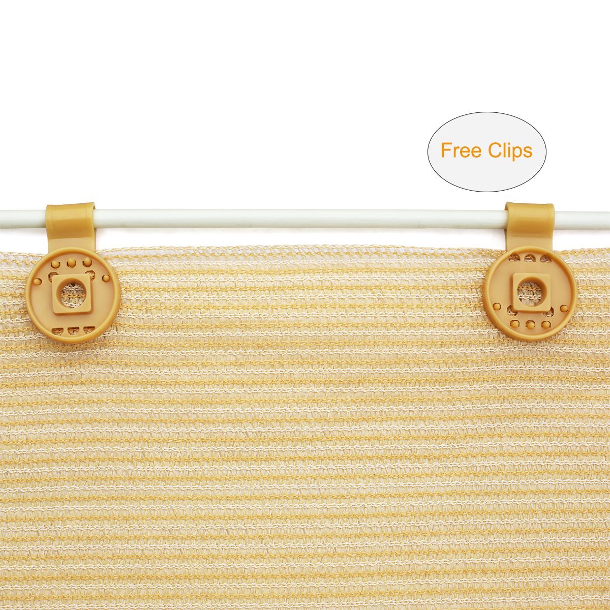 Shatex 90/% Sun Shade Fabric for Pergola Cover Porch Vertical Screen Beige