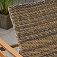 thumbnail image 2 of Noble House Camdyn Multiple Positions Acacia wood Outdoor Chaise Lounge - Set of 2 - Brown, 2 of 7
