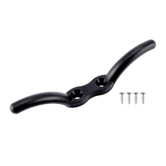 S SERENABLE Light Duty Marine Grade Nylon Flagpole Boat Mooring Rope Cleat w/ Hardware Screw 152mm