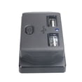 thumbnail image 3 of 3.1A Dual USB Car Charger Socket with Switch & Multi-Protection - Fast Charging for Phones/Tablets, PC Housing, Auto Rebound Cap, Surface Mount for Cars, Motorcycles, RVs, Boats - Red LED Indicator,, 3 of 6