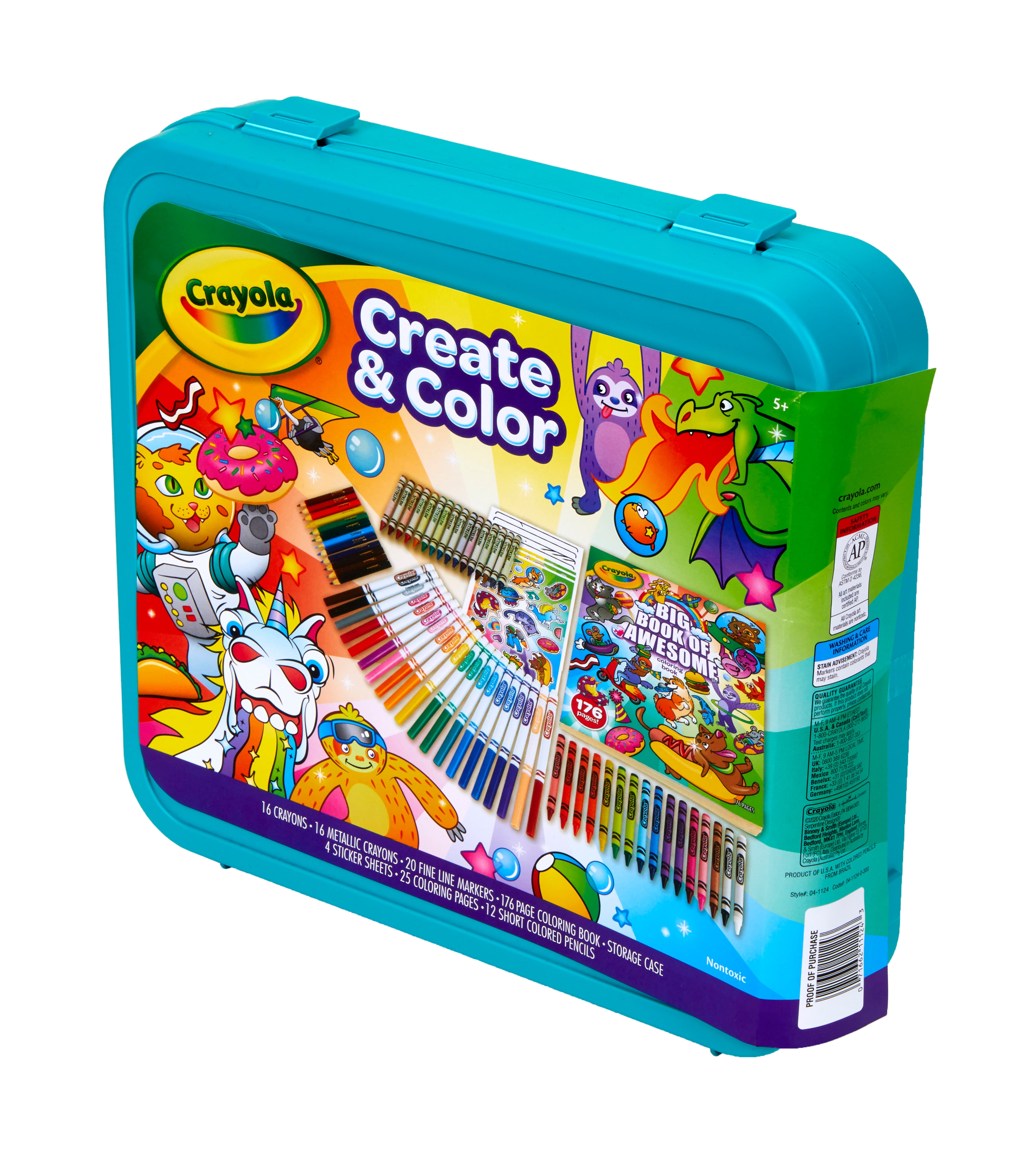 Crayola Create & Carry 75 piece Art Set Lot Of 2 