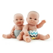 Kanga Care Rumparooz Reusable Baby Doll Diaper Set (2pk) for 10-16 Inch Dolls - Charlie & Platinum