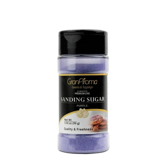 GranAroma Sanding Sugar, Decorative, Cookies & Sweets Purple 3.52 Ounce