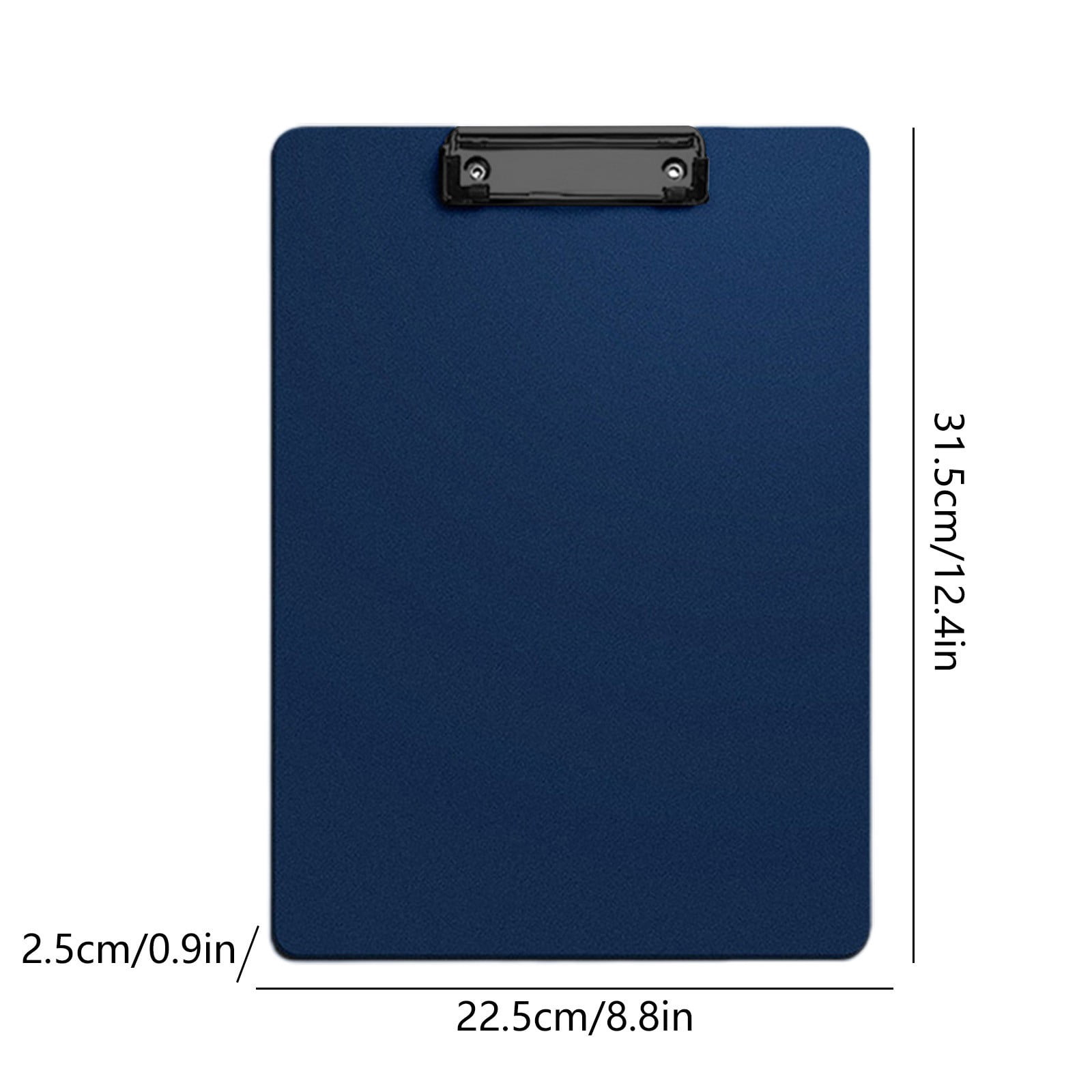 Djiypn Plastic Clipboard, Clip Boards for A4 Letter Size,Holds 100 Sheets 8.5x11 Inch Papers, 1 Pack Clipboards Folder for Office Supplies, Dark Blue