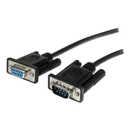 StarTech.com MXT1001MBK 1m Black Straight Through DB9 RS232 Serial Cable, M/F - Black