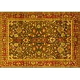 thumbnail image 1 of Ahgly Company Machine Washable Indoor Rectangle Persian Yellow Traditional Area Rugs, 2' x 4', 1 of 4
