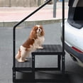 thumbnail image 3 of RV Steps with Handrail, RV Step Stool, Portable Pool Ladder, Heavy Duty Ladder Shelf Outdoor Mobile Home Stairs for Camper/Porch/SPA Pool/Pet Stairs, 3 of 7